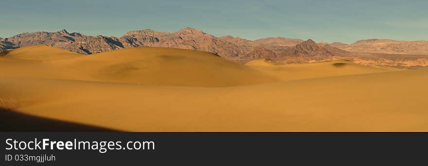 Mesquite Sand Dunes panoramic