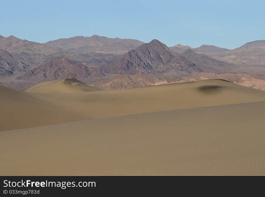 Mesquite Sand Dunes in Death Valley National Park, California