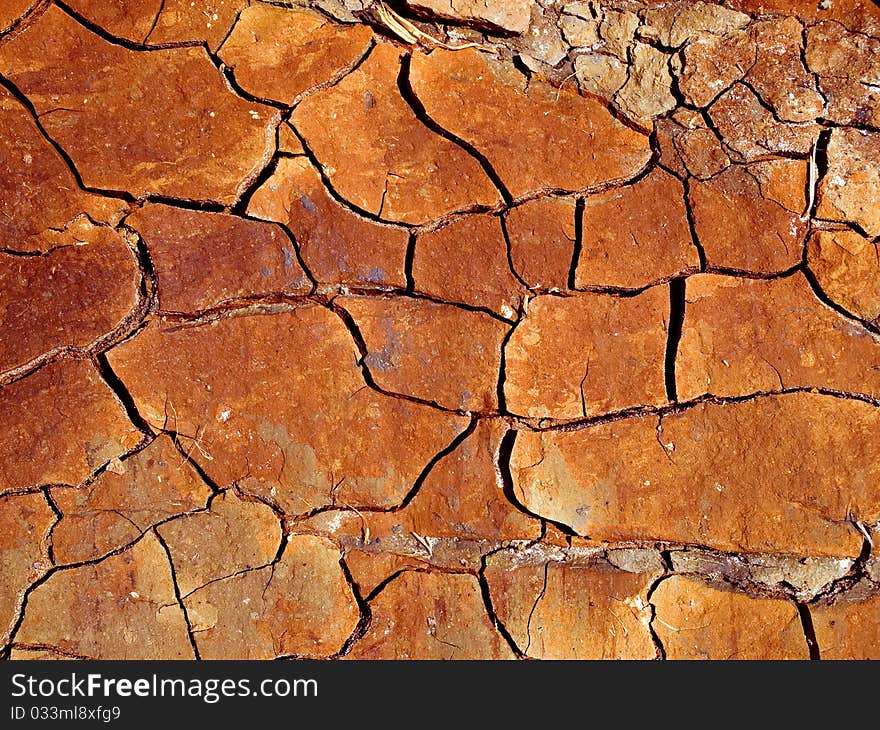 Chapped ground surface closeup background. Chapped ground surface closeup background.