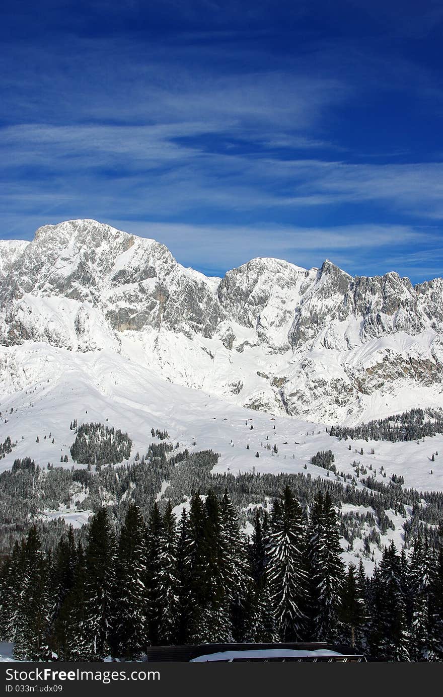 Winter wonderland in the Alps