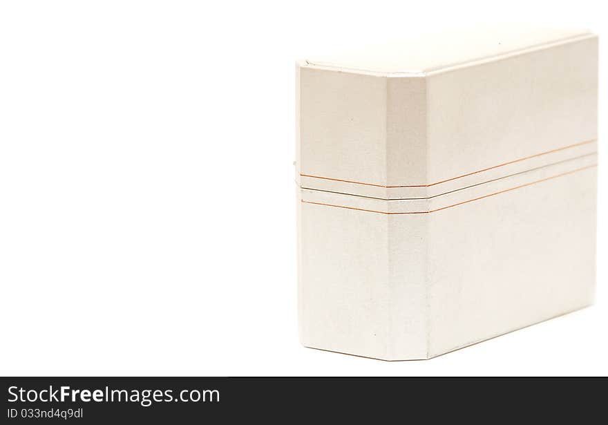 Gift box on white background