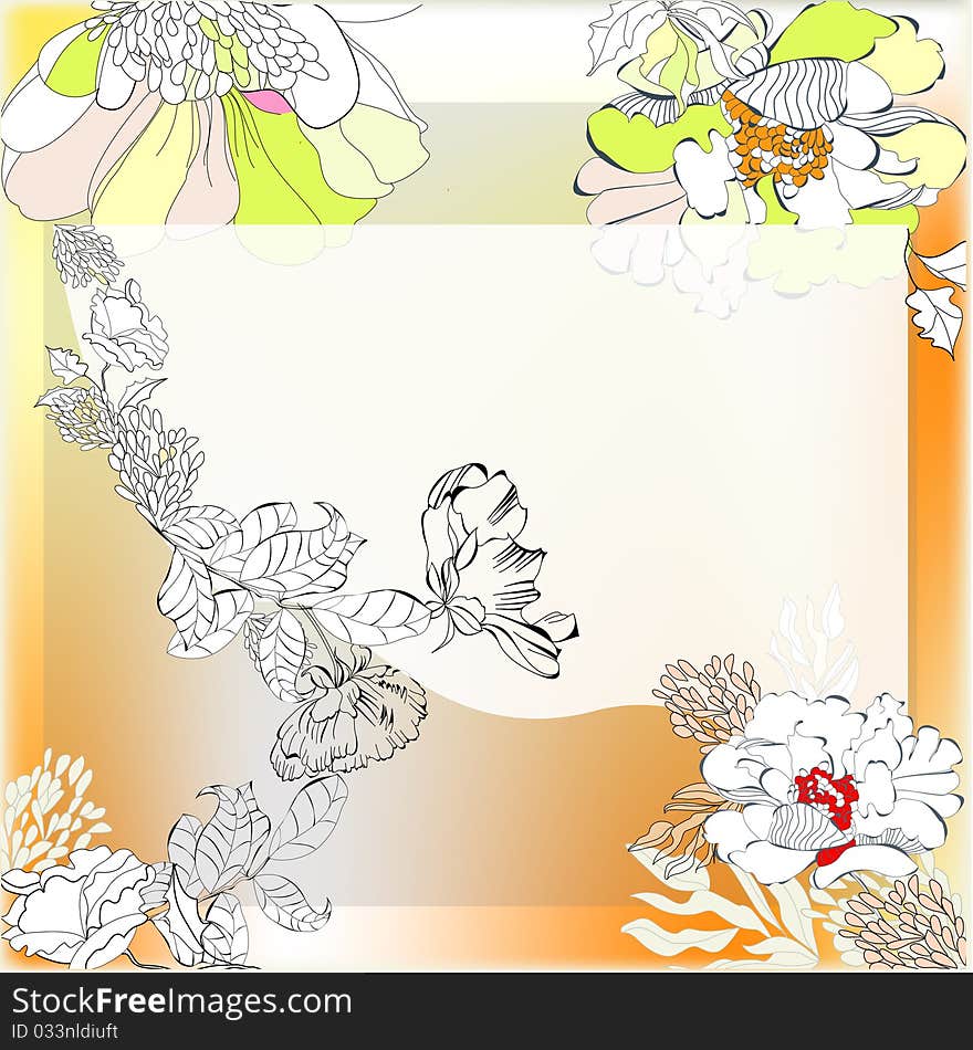 Template for decorative background. Universal template for greeting card, web page, background