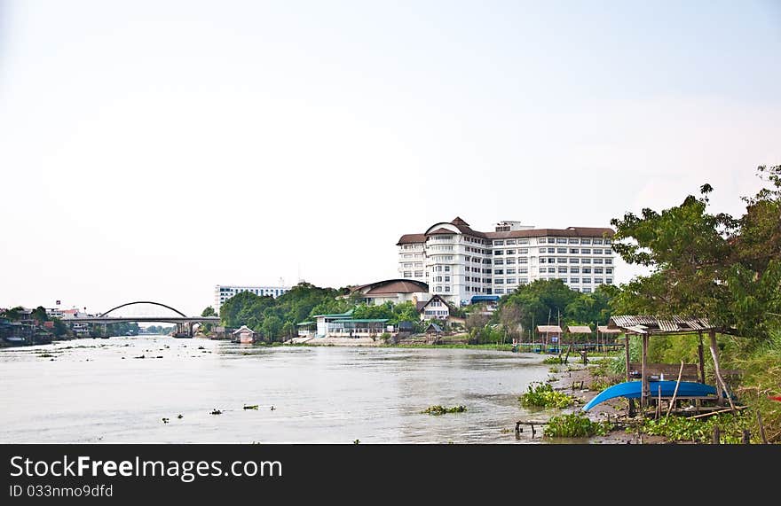 The River in ayutaya province,thailand