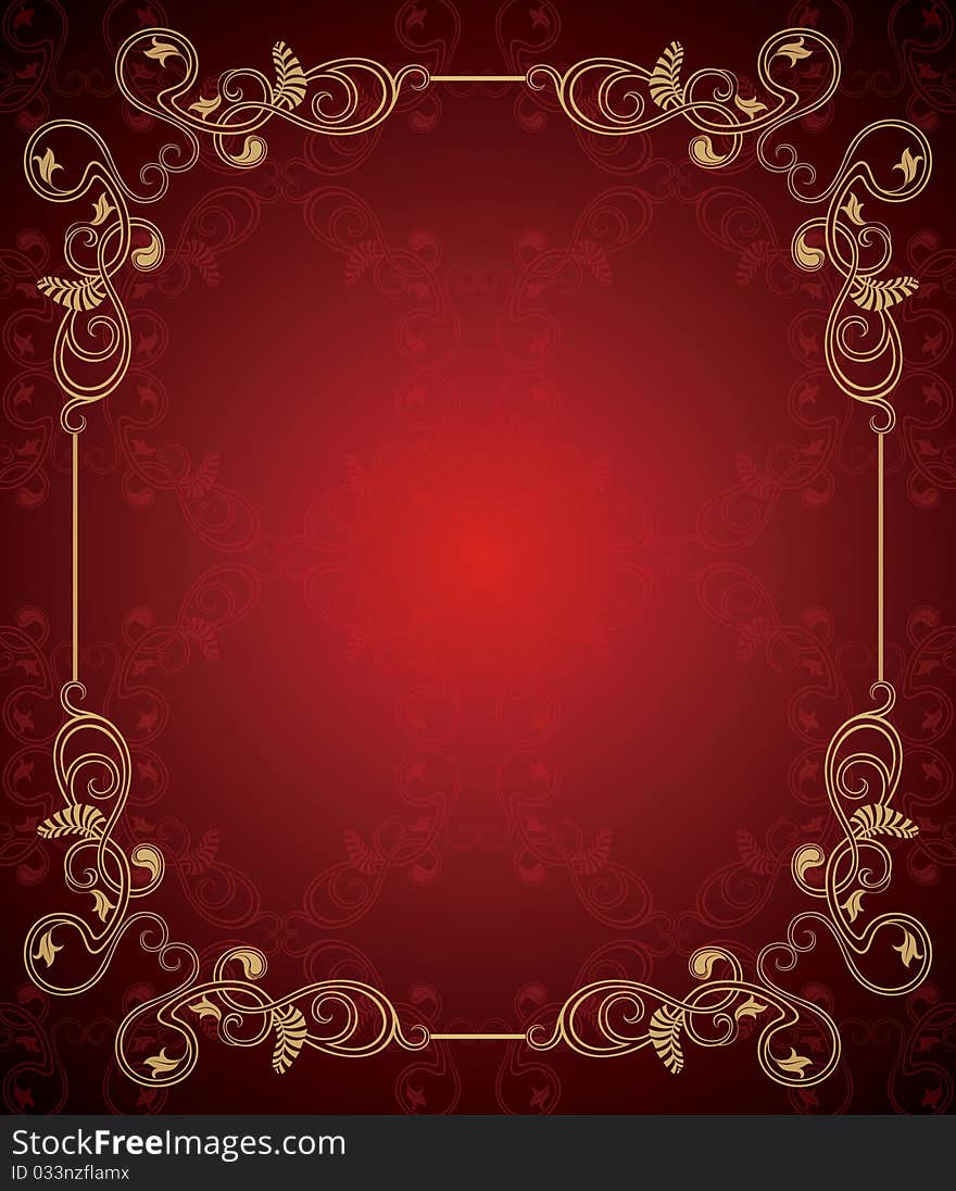 Floral Frame Background