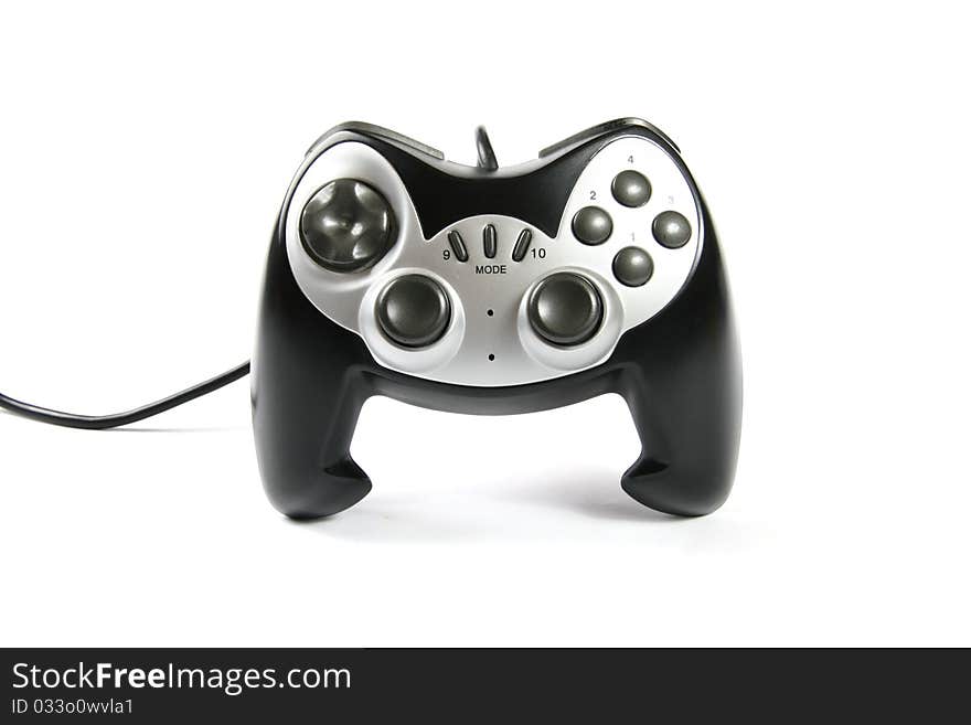 Game controller isolated on white background