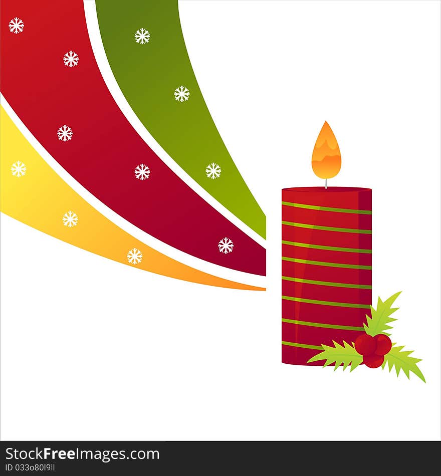 Christmas candle background