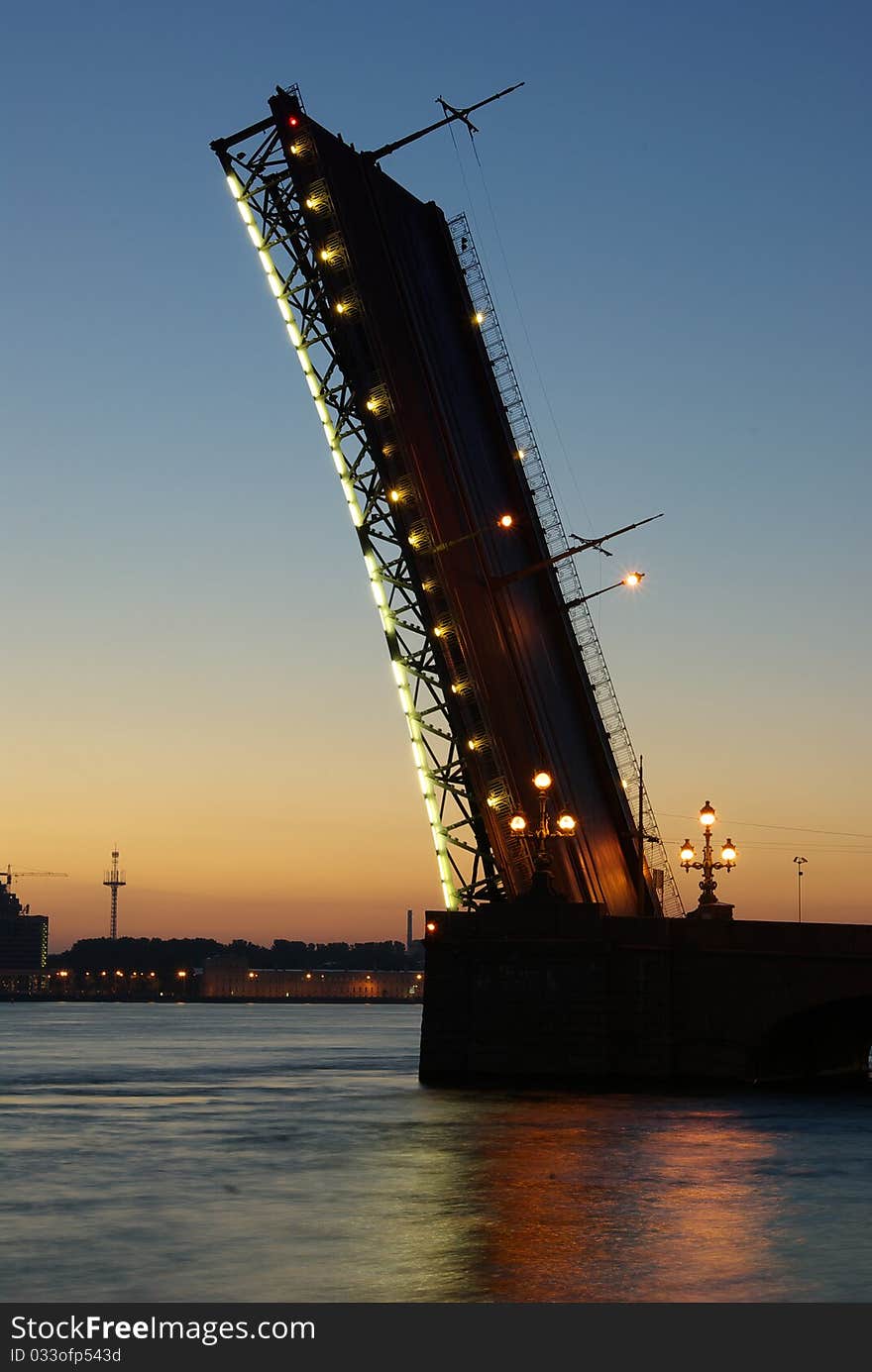 Leaf bridge at morning