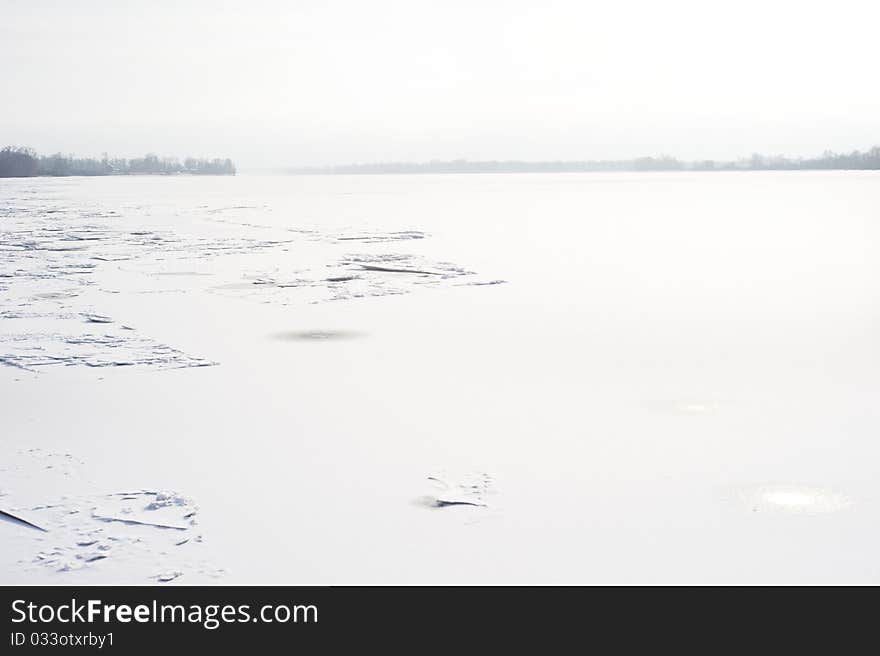 River in the winter