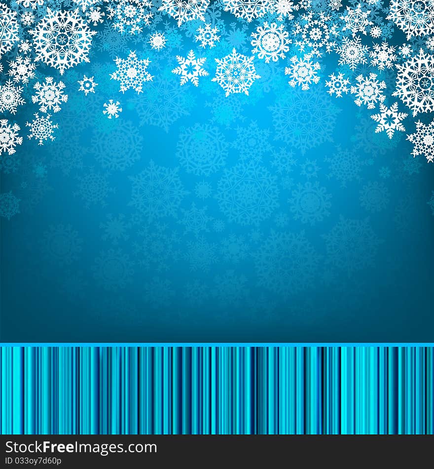 Blue christmas background. EPS 8