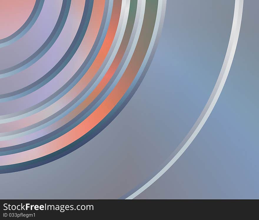 Abstract color background with radial rings. Illustration. Abstract color background with radial rings. Illustration.