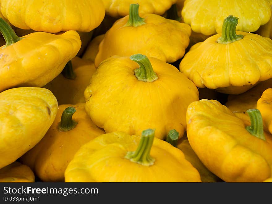 Fresh yellow cymbling (custard marrow or squash). Fresh yellow cymbling (custard marrow or squash)