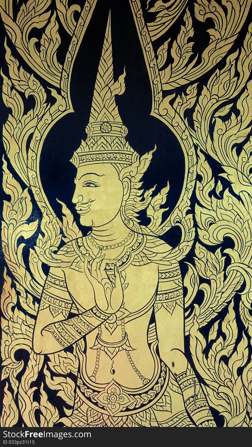 Traditional Thai style painting