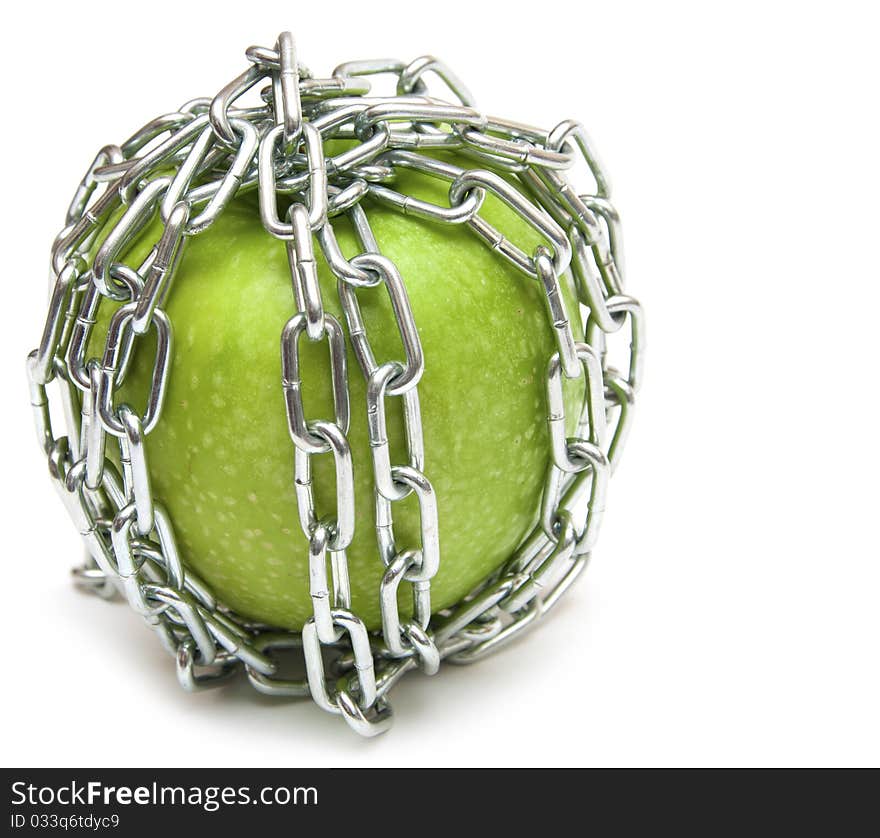 Apple with chains