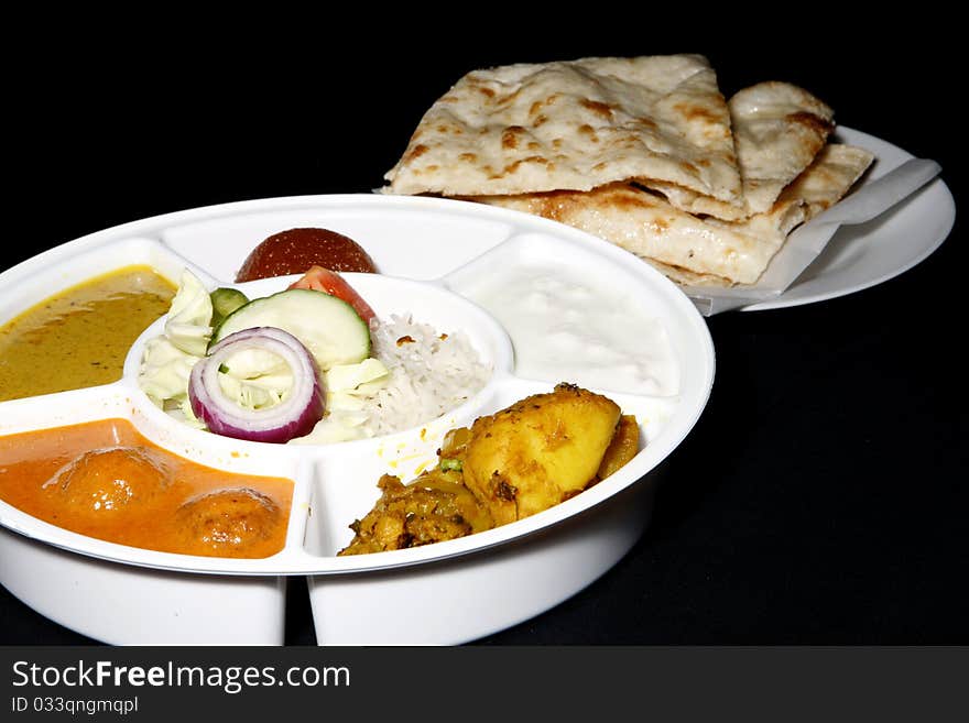 Indian thali combo for lunch time