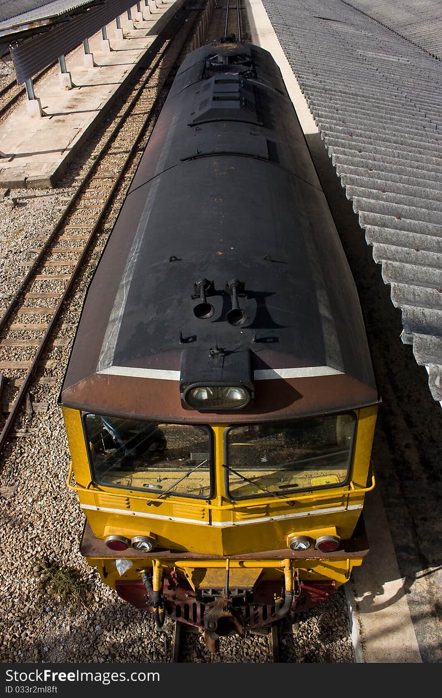 Train moor at railway station