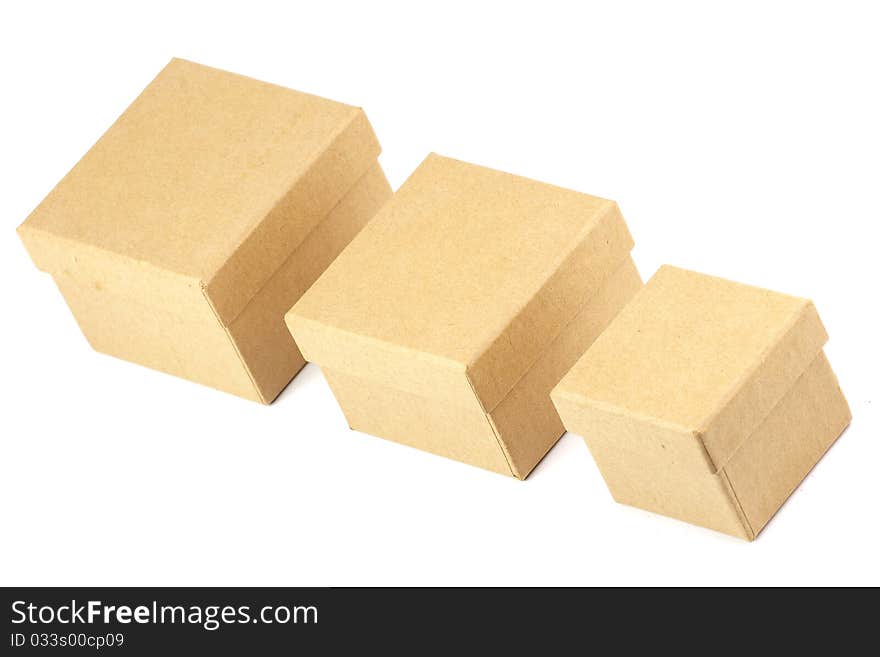 Three Cardboard Boxes