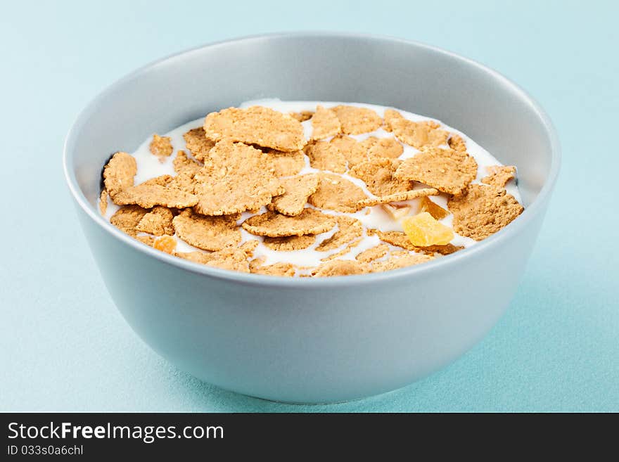 Healthy Breakfast - Milk With Corn Flakes