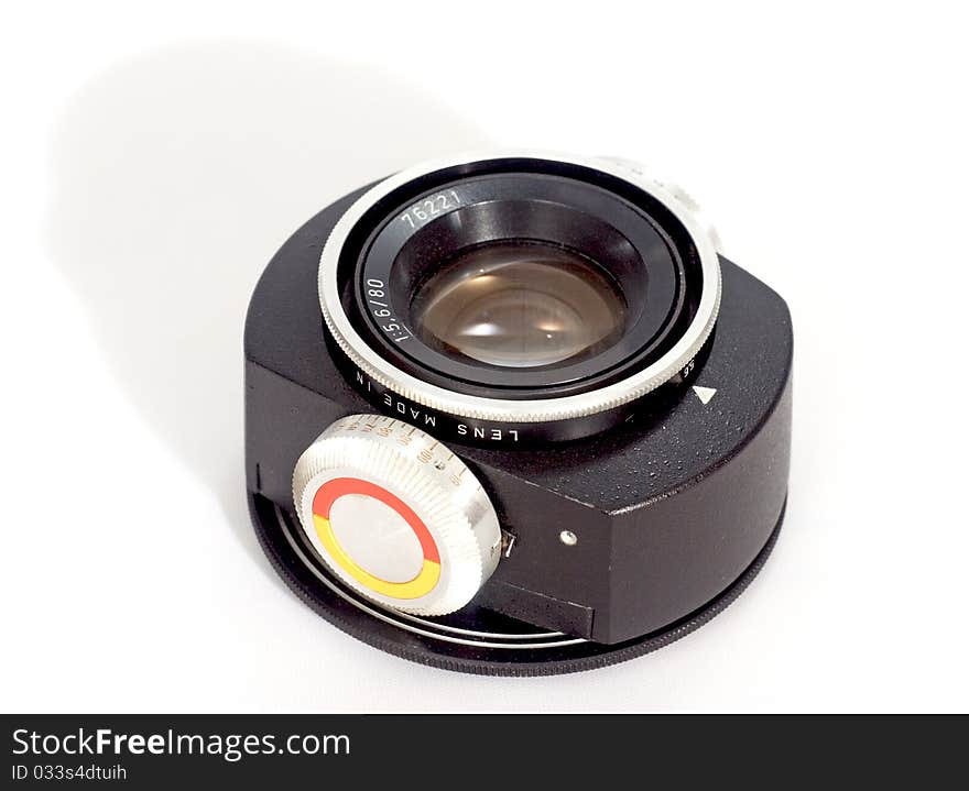 Enlarger lens for color printing analog technology. Enlarger lens for color printing analog technology