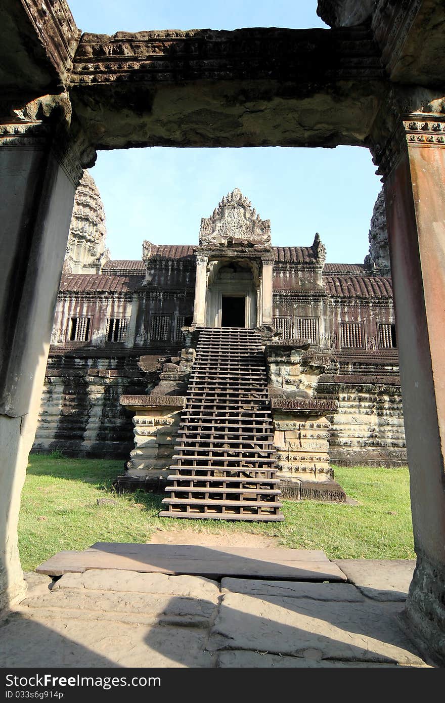 Image of the ancient Angkor Wat, the UNESCO's World Heritage Site at Siem Reap, Cambodia.