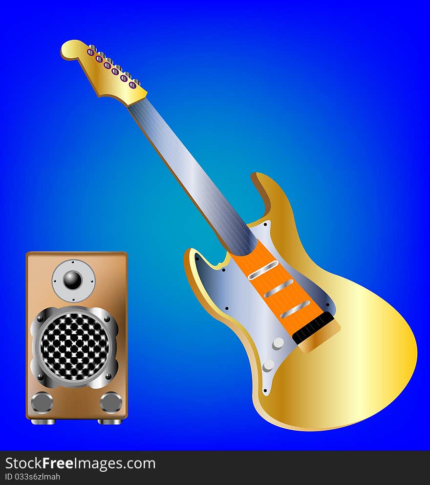 Music Tools Guitar And Amplifier