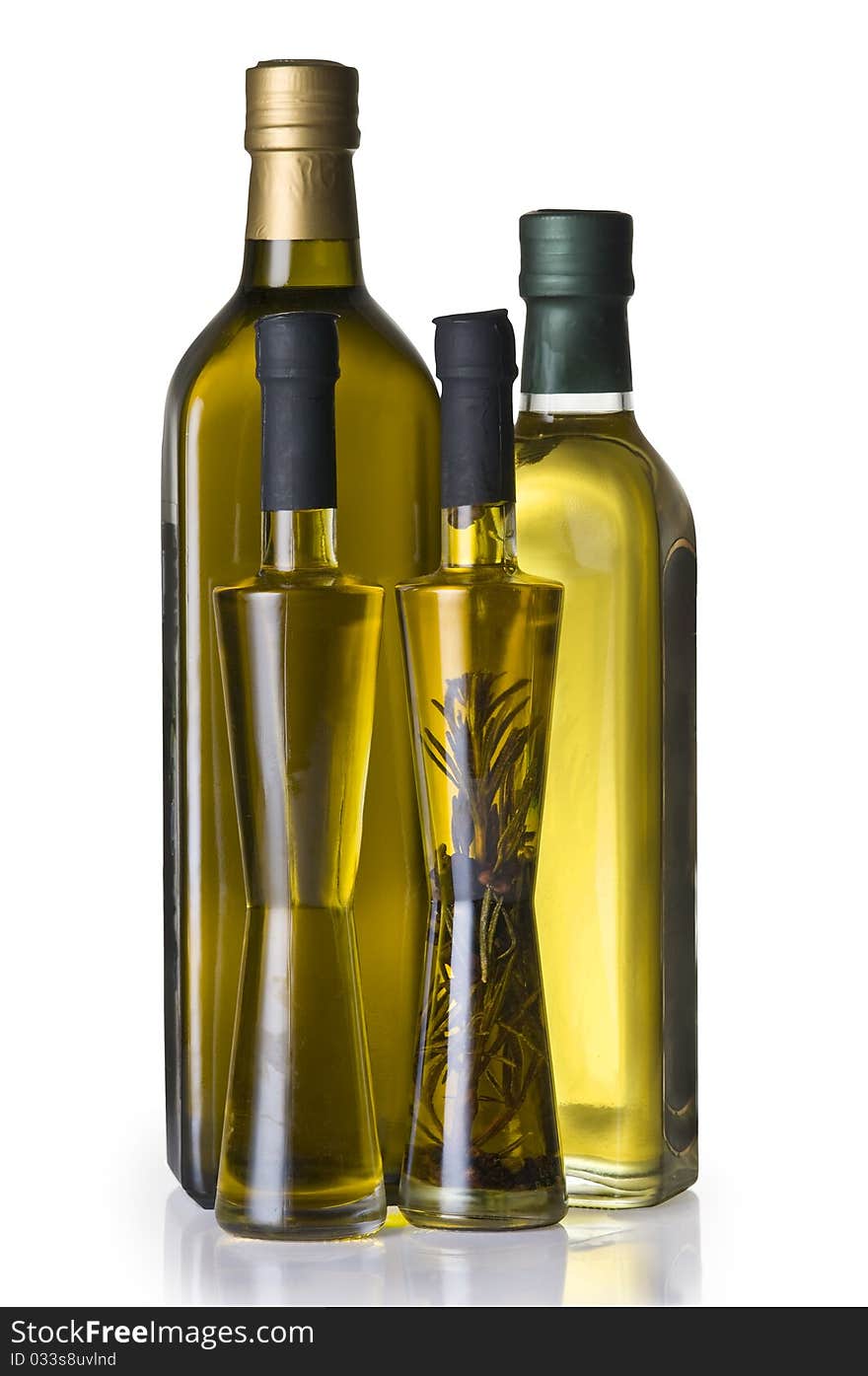 Olive oil bottles