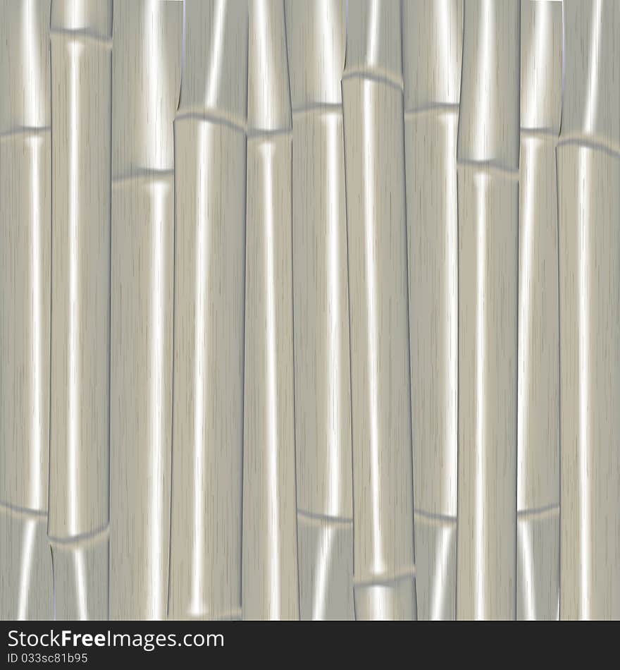 Silver bamboo texture realistic illustration