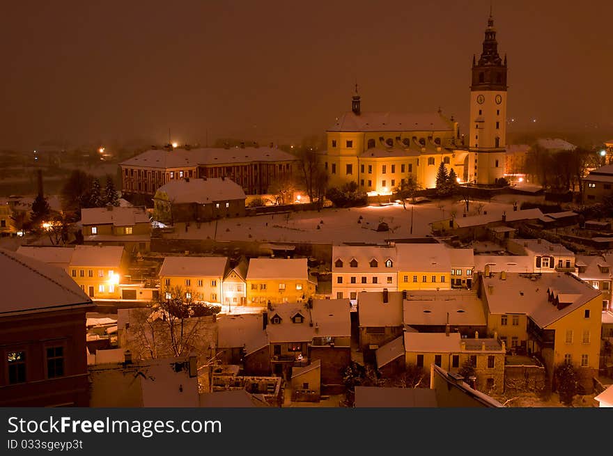 Litomerice in the Night, Czech Republic