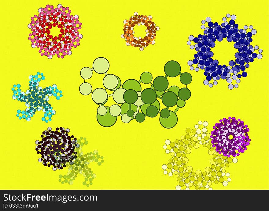 Abstract Flower Pattern Background