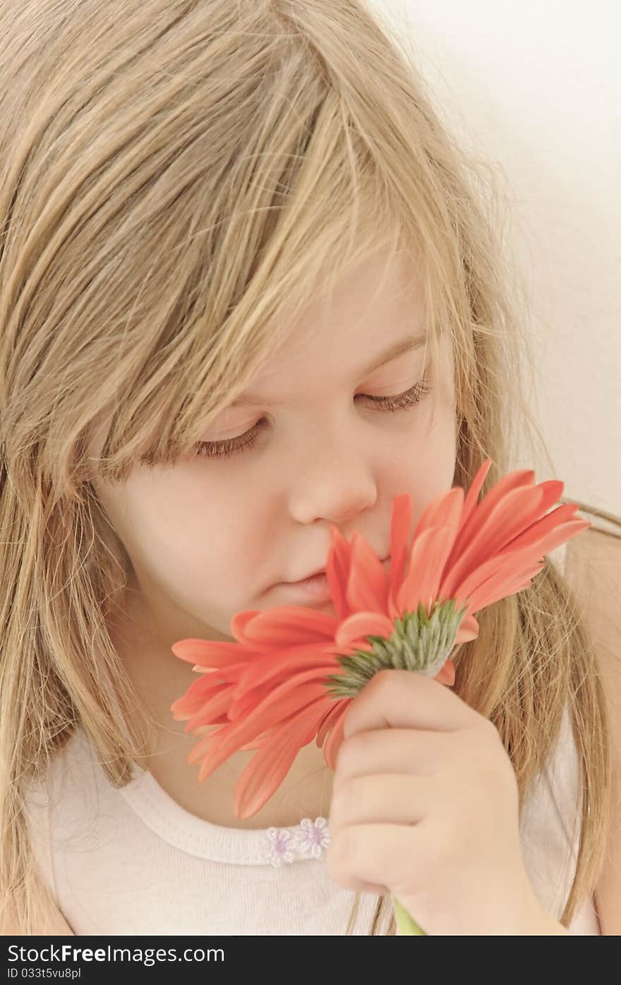 Girl With Flower