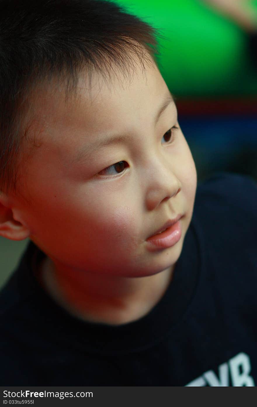 Artist Portrait Of An Asian Boy