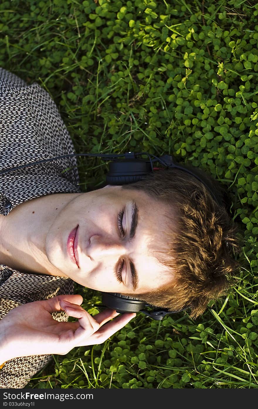 Boy in headphones