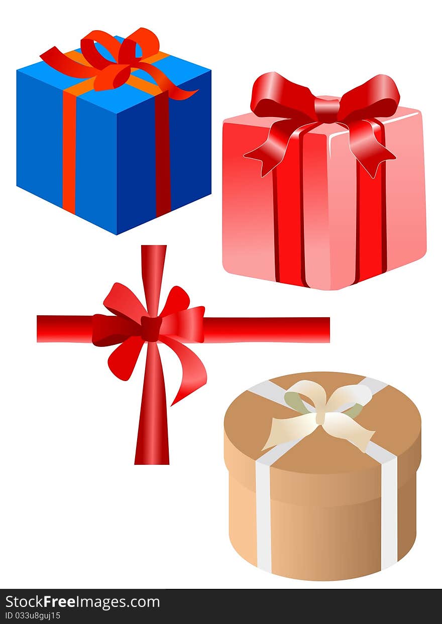 Set of gift boxes