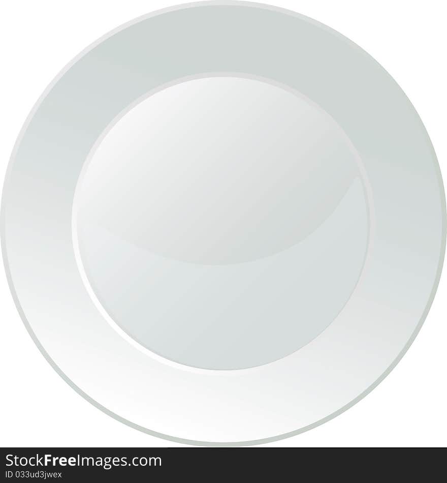 White porcelain serving platter with no decorations