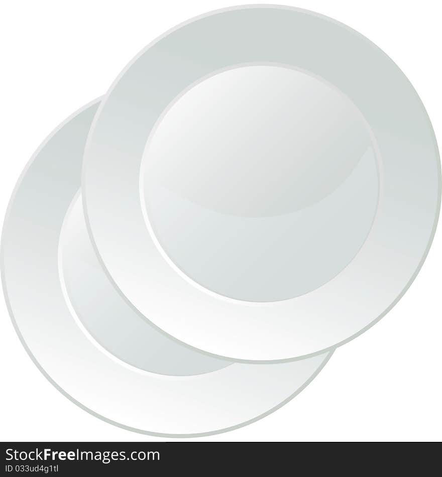 White porcelain serving platter with no decorations