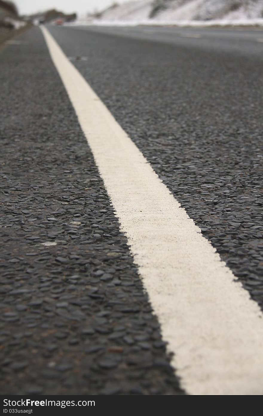 Landscape photo of a road in the uk. Landscape photo of a road in the uk