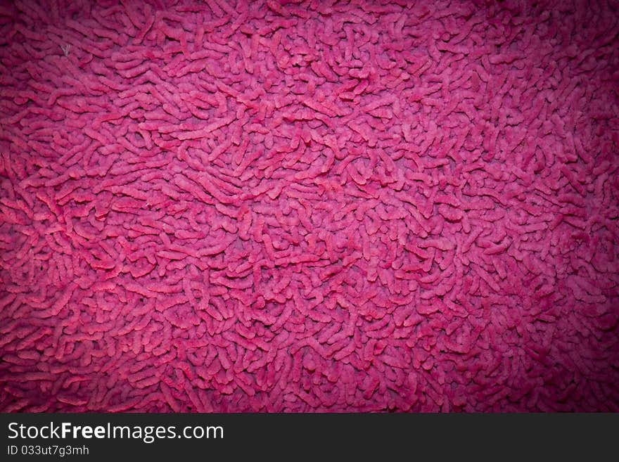 Pink carpet.