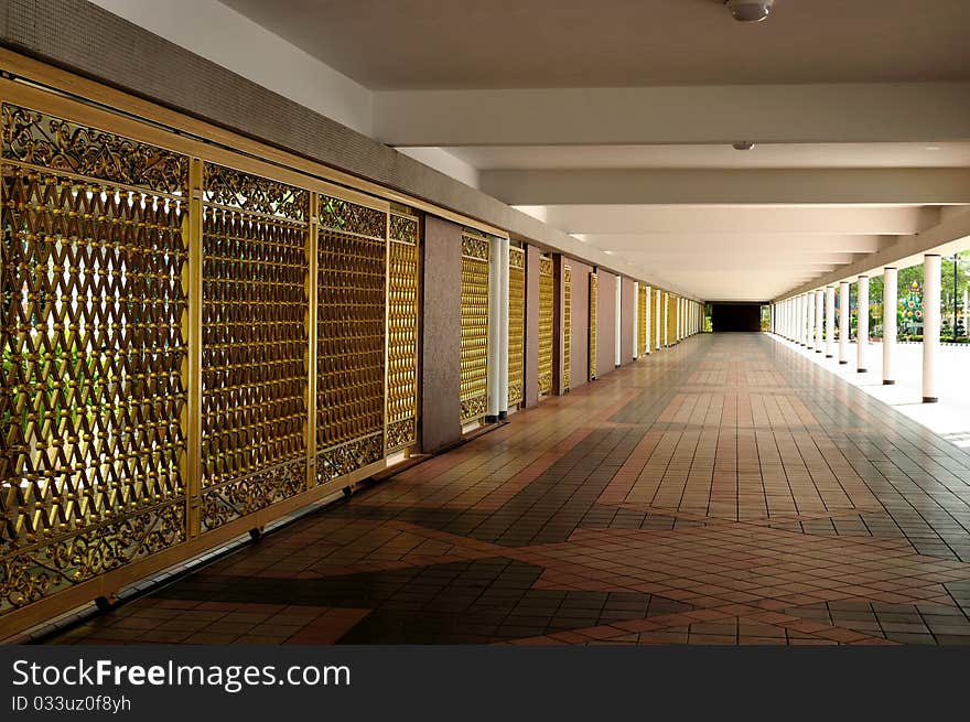 A walkway in brunei darussalam. A walkway in brunei darussalam