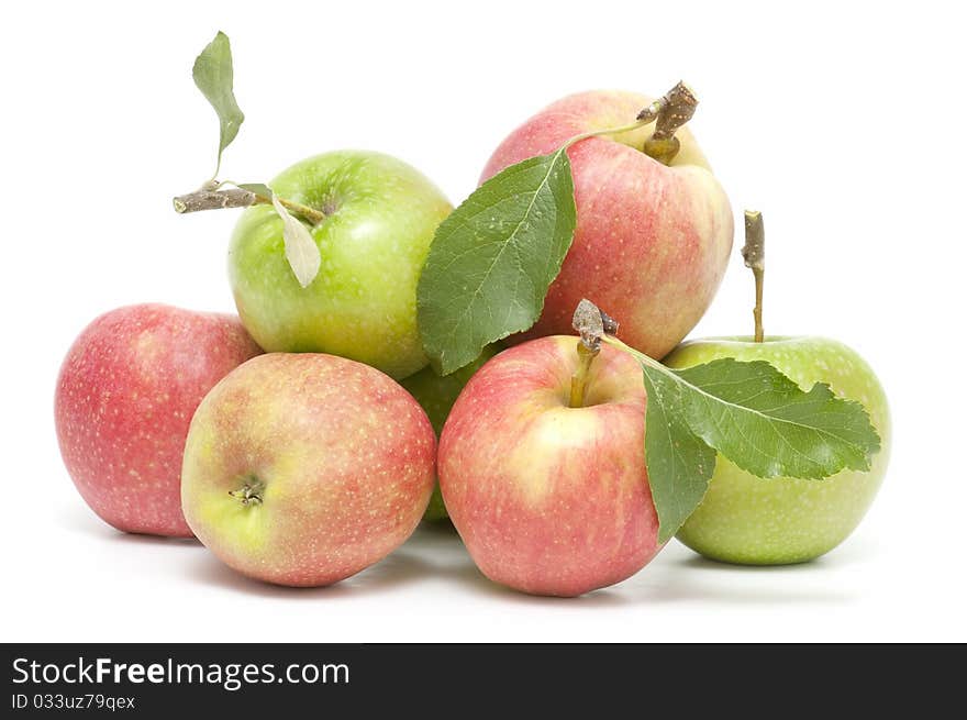 Organic Apples isolated on white background. Organic Apples isolated on white background