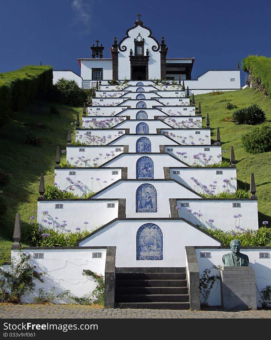 Church Ermida da Nossa Senhora da Paz at Sao Miguel near Vila Franca do Campo (Azores). Church Ermida da Nossa Senhora da Paz at Sao Miguel near Vila Franca do Campo (Azores)