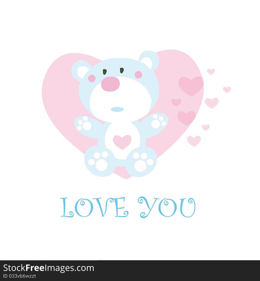 Love message  fashion heart vector  image, happy teddy, bear, baby. Love message  fashion heart vector  image, happy teddy, bear, baby