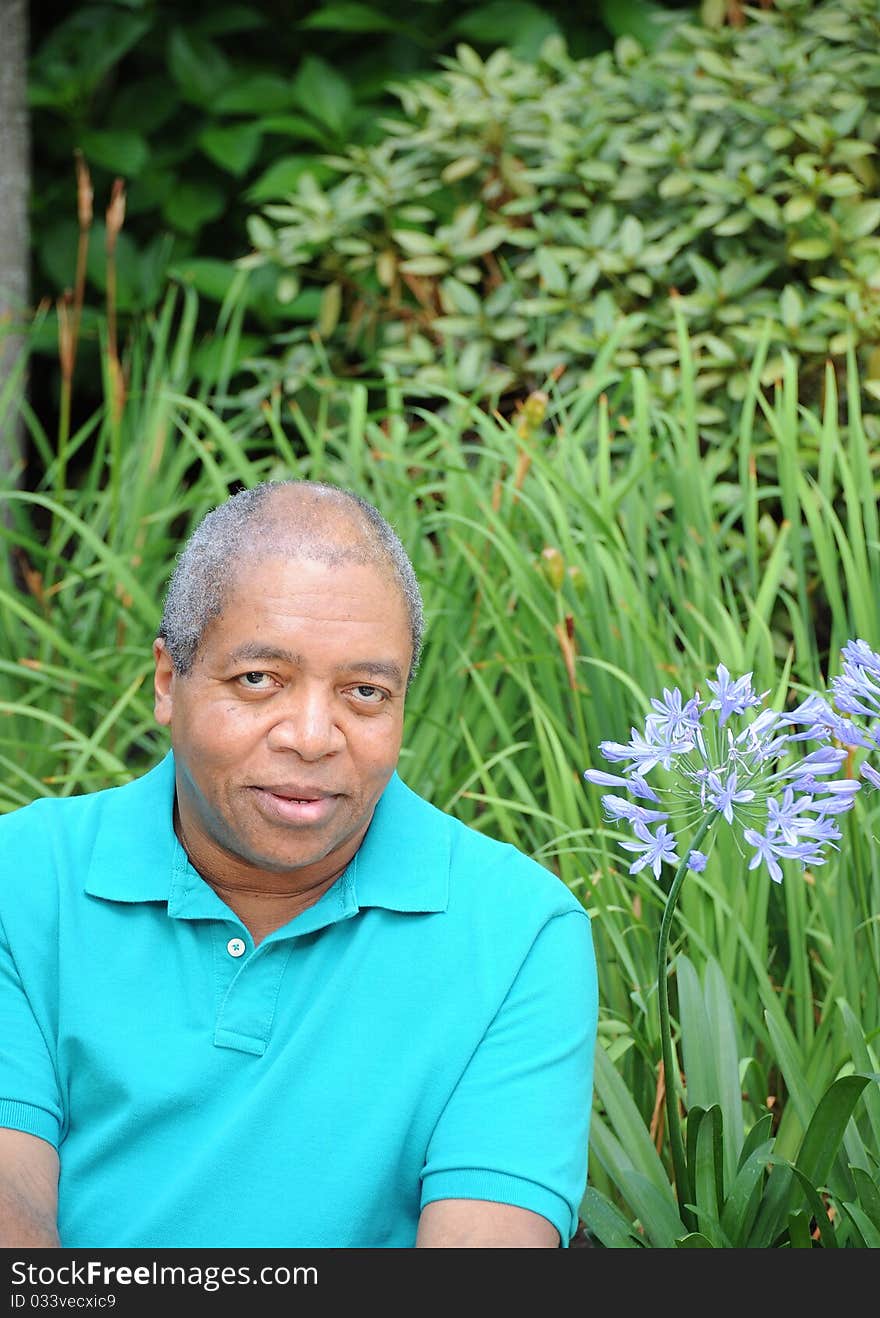 Expressions of an african american man outdoors. Expressions of an african american man outdoors.