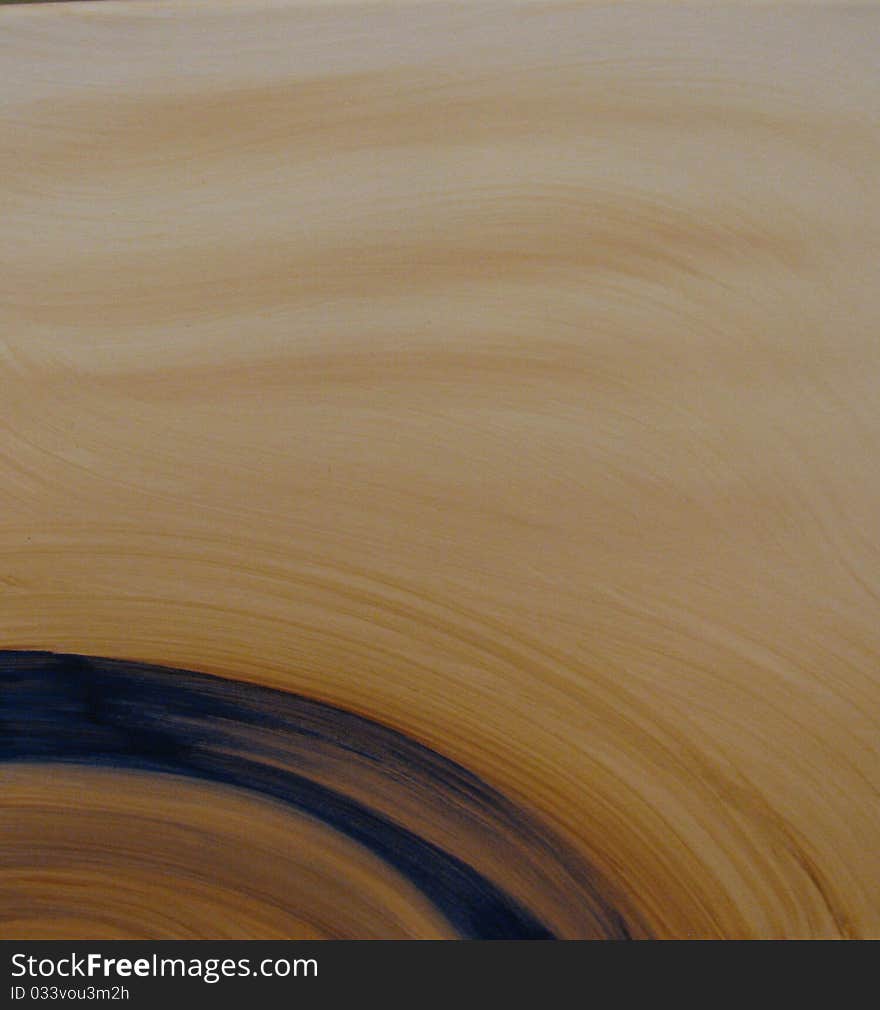 Wheat colored texture canvas with a dark blue swirl corner. Wheat colored texture canvas with a dark blue swirl corner