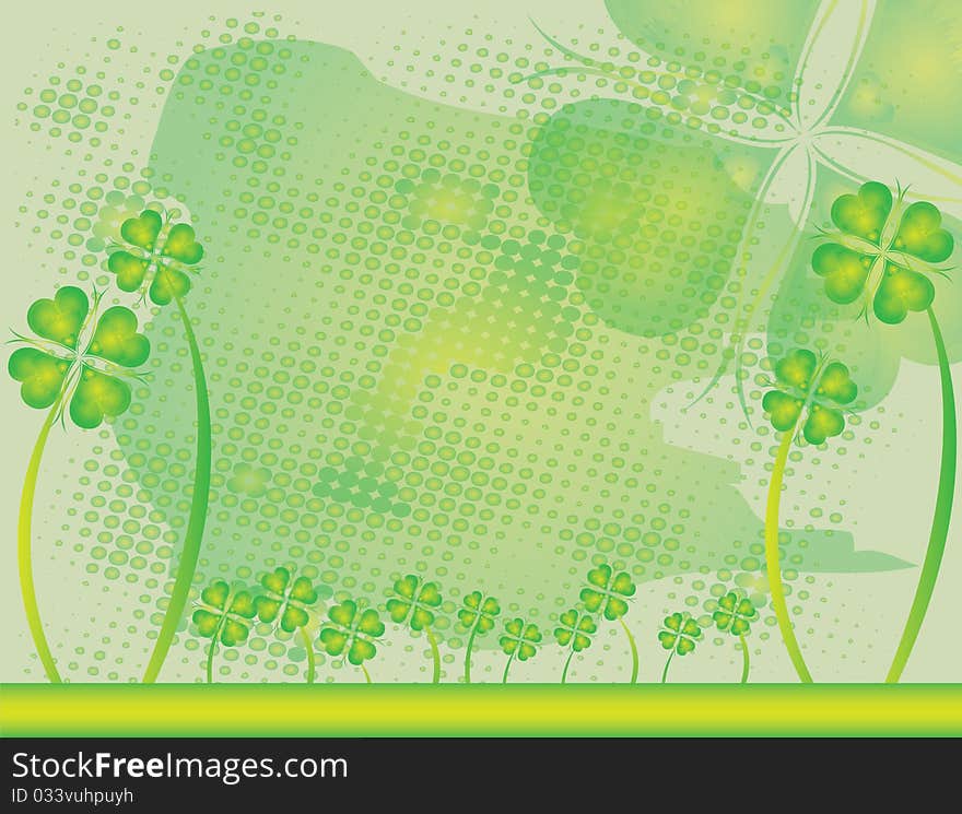 Abstract flower Illustration flower spring green