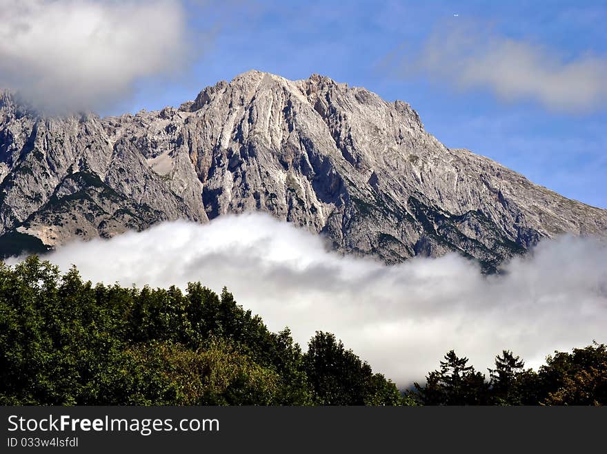 Beautiful day in the tyrolean mountains. Beautiful day in the tyrolean mountains