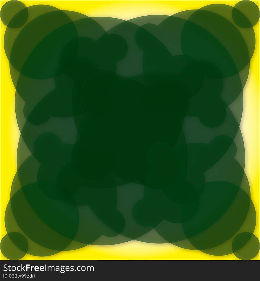 Abstract thought, background, clors yellow and green