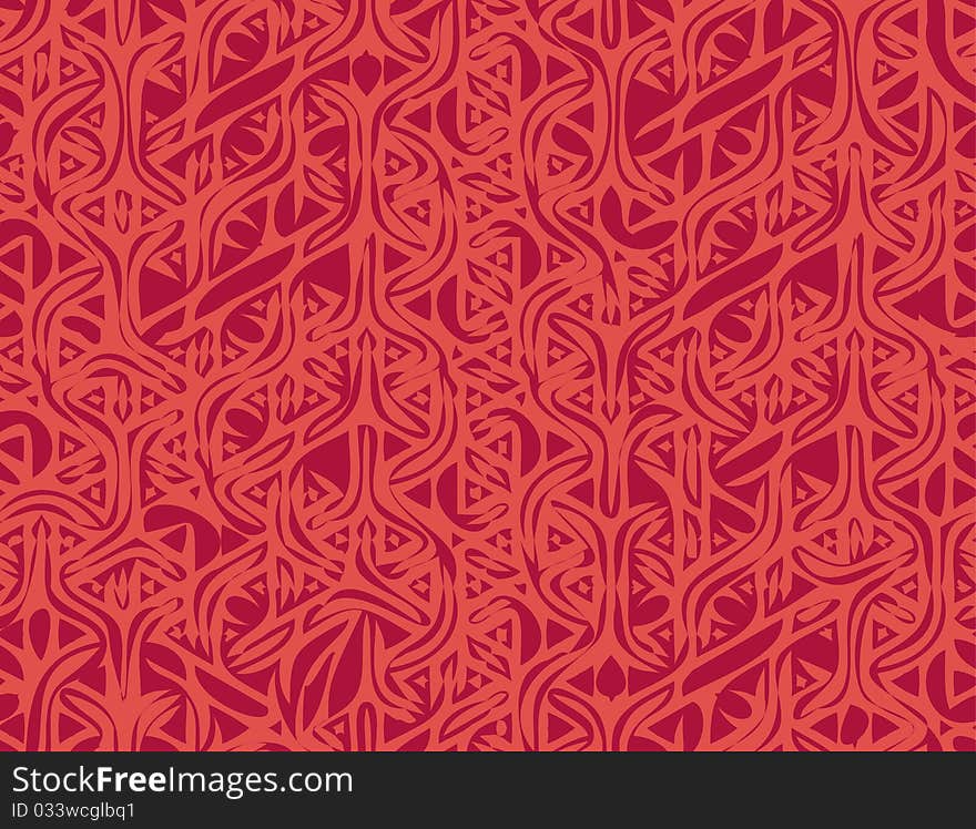 Abstract seamless floral background vector illustration