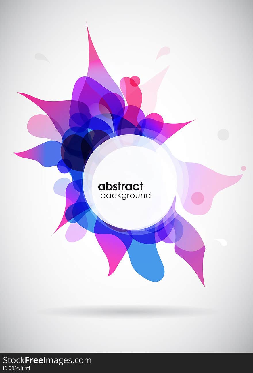 Abstract colored background with circles.