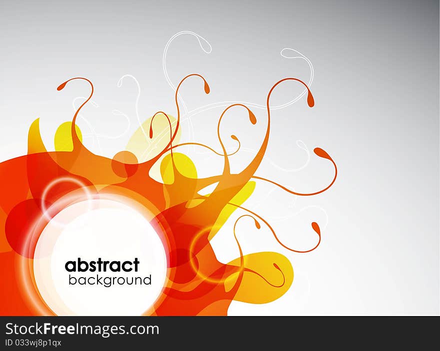 Abstract colored background with circles.