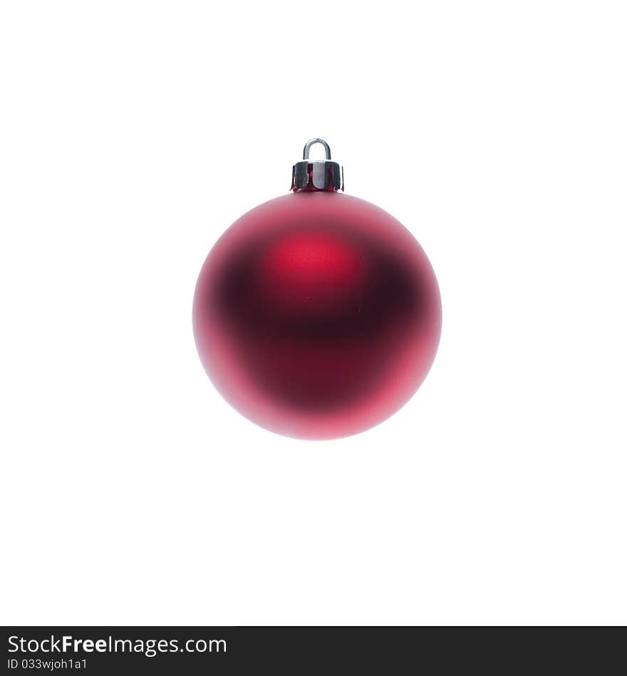 Christmas ball isolated on white