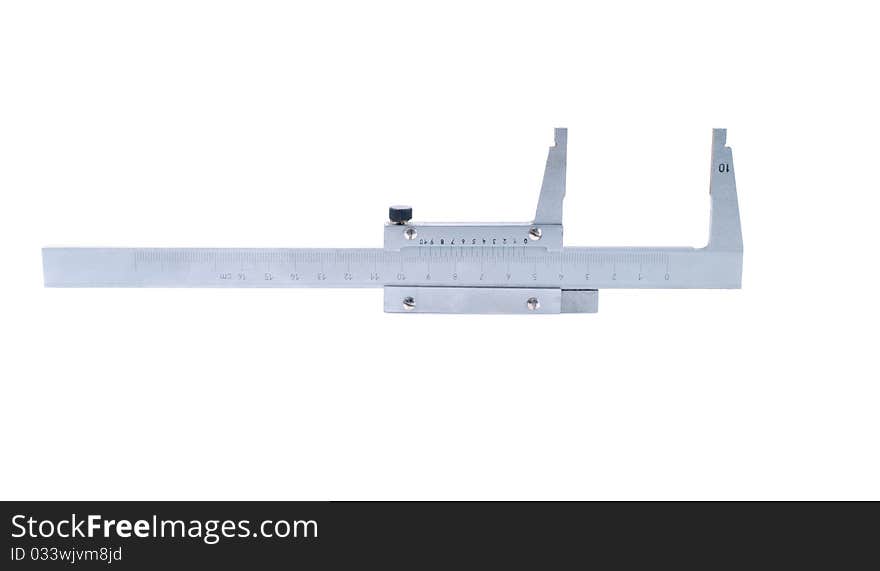 Single isolated caliper against the white background